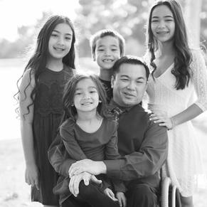 Dr. Bean with his four children